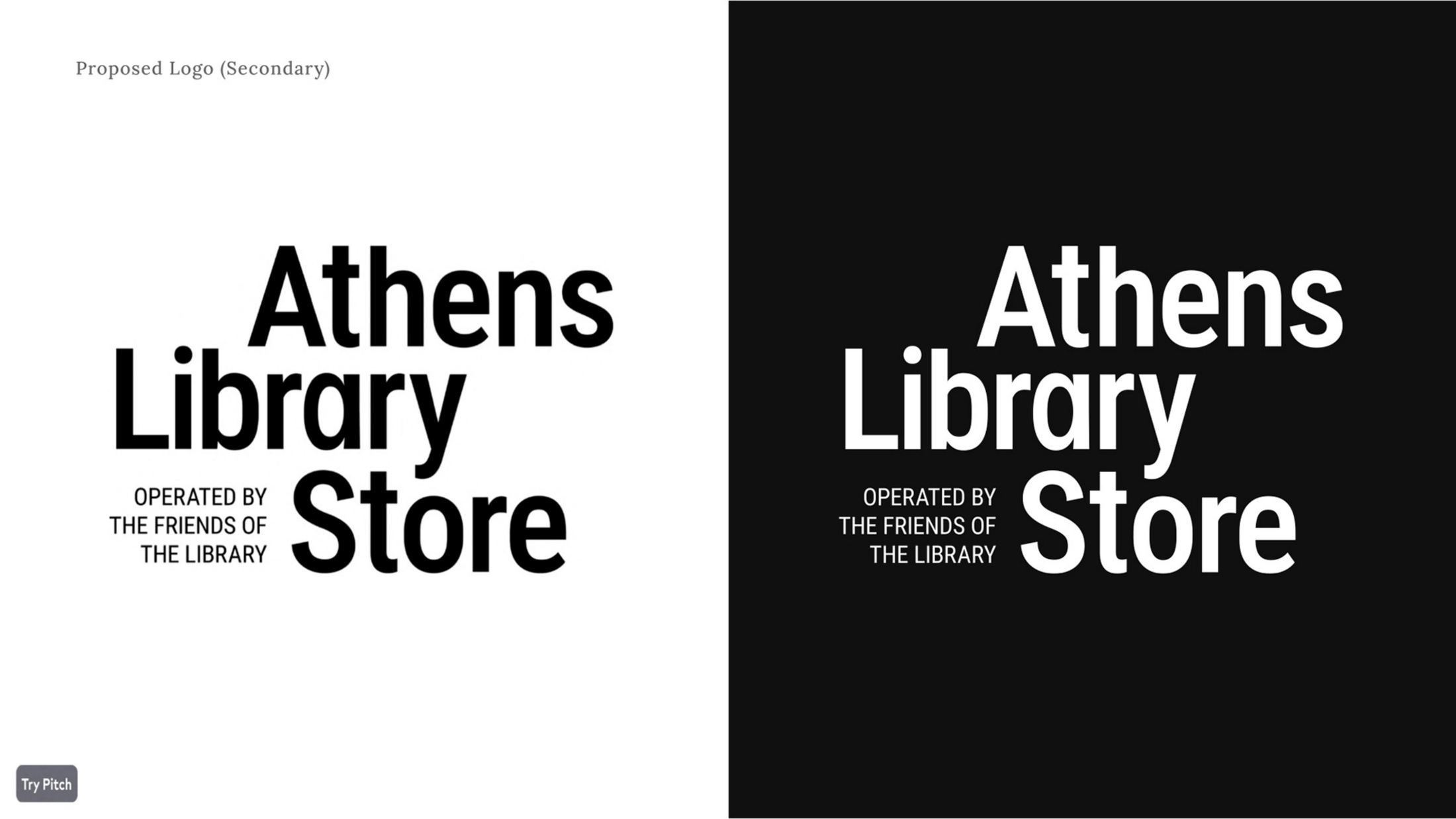 Athens Library Store brand guidelines page 08
