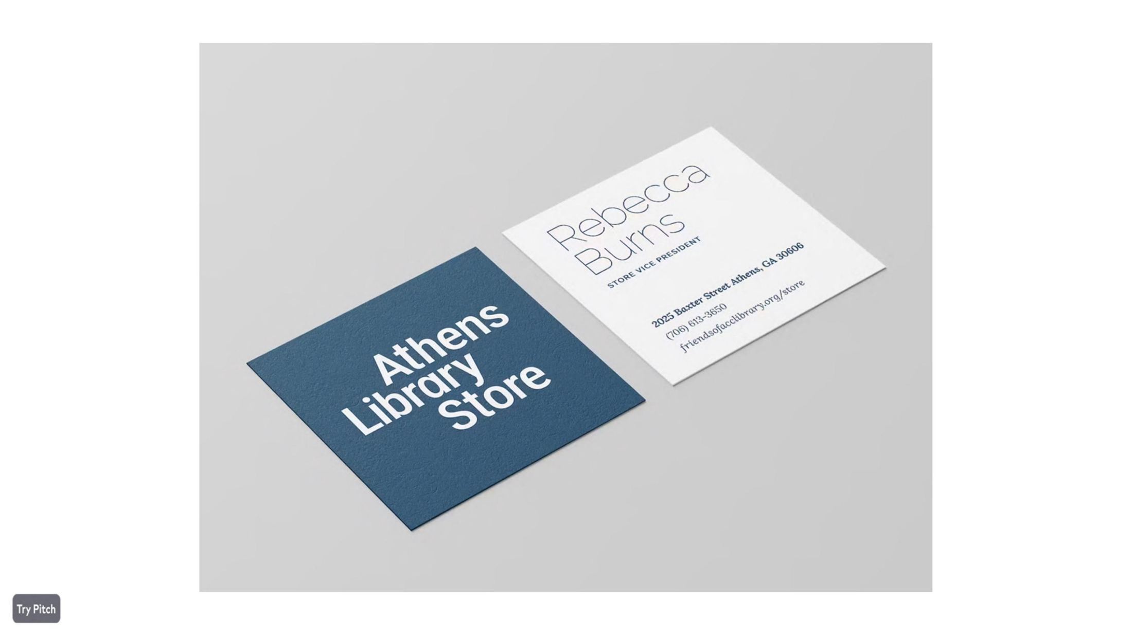 Athens Library Store brand guidelines page 14
