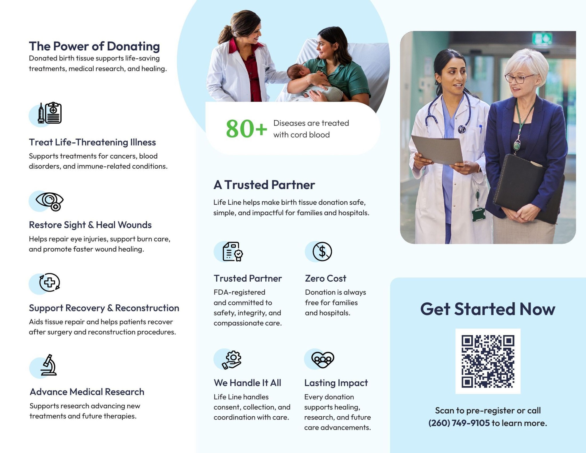 Life Line Stem Cell brochure second side