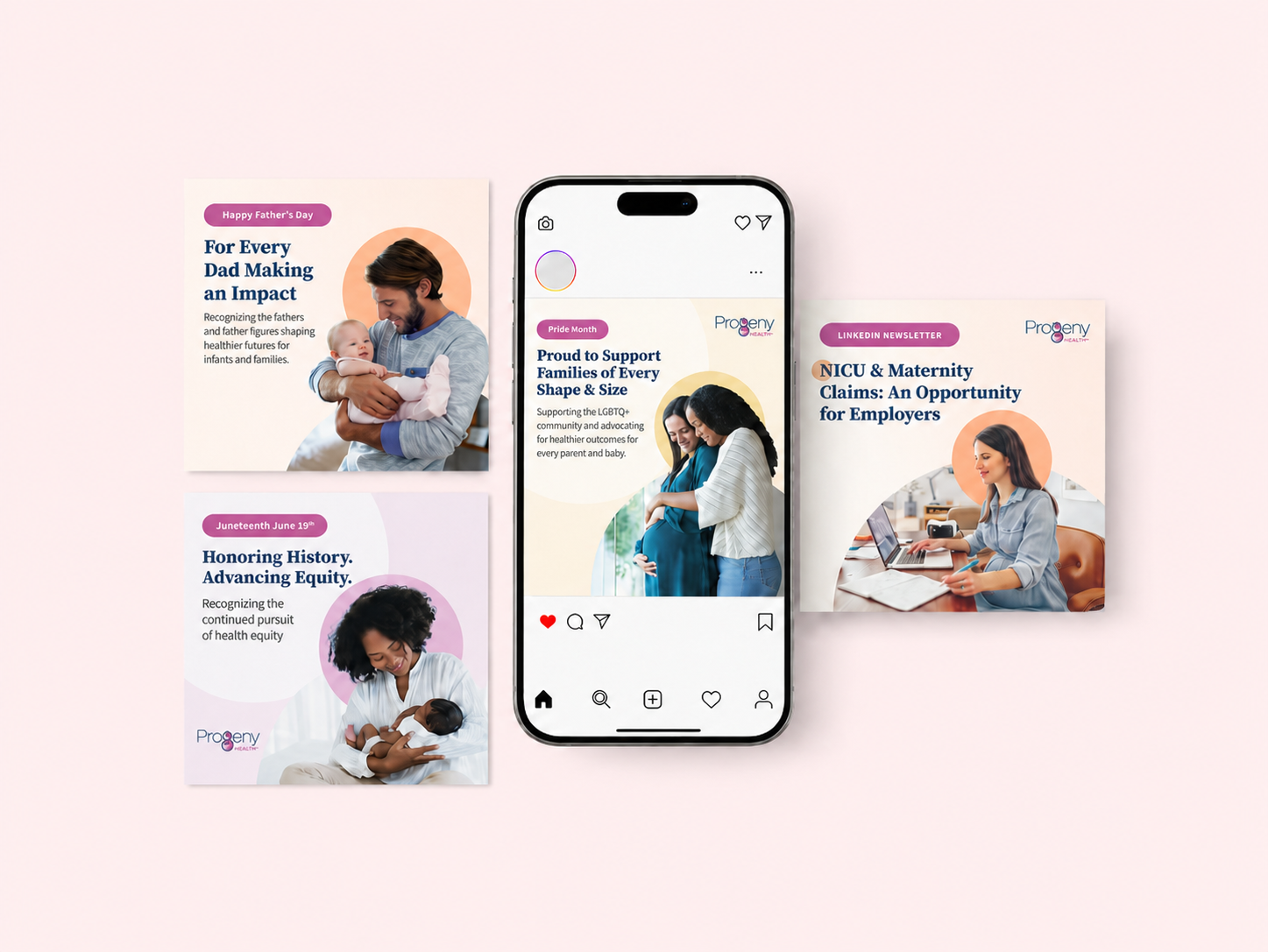 ProgenyHealth social media design