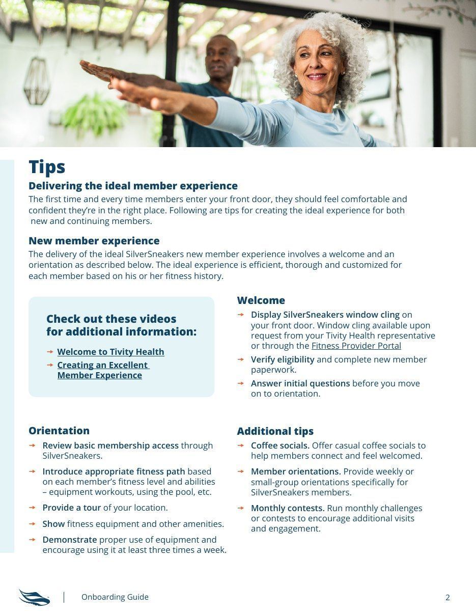 SilverSneakers member experience tips