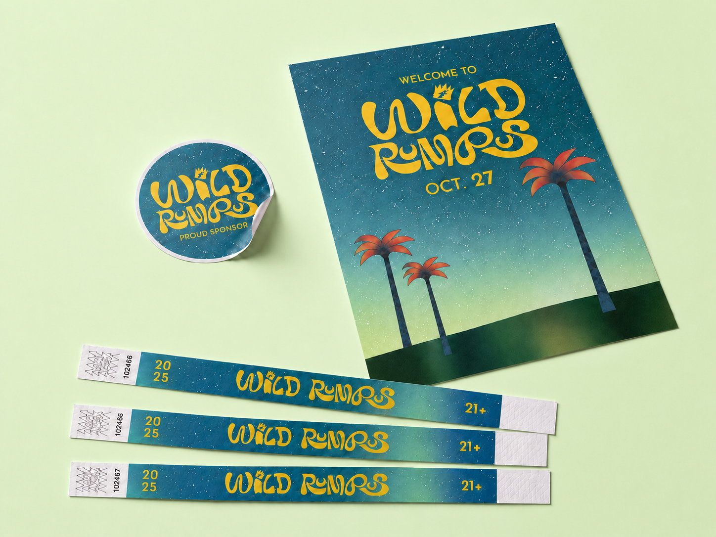 Wild Rumpus brand identity and environmental graphics