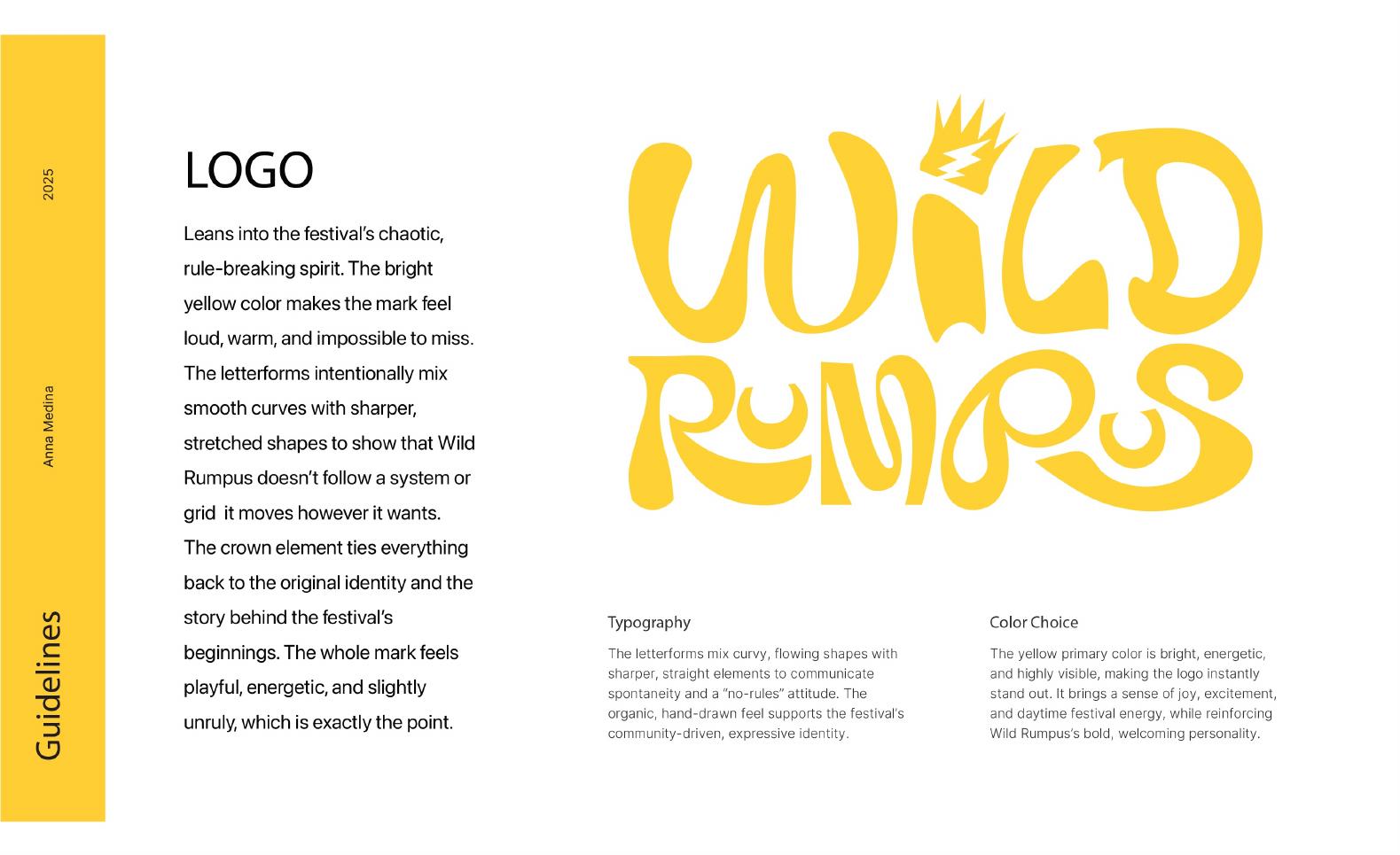 Wild Rumpus brand guidelines spread 10