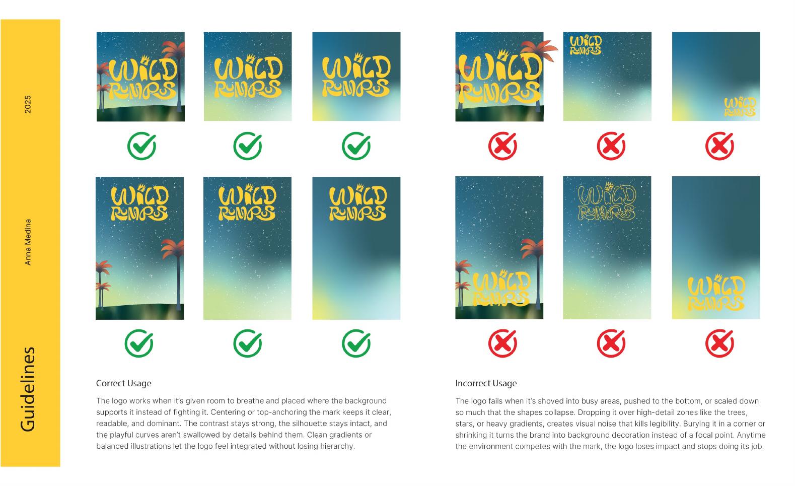 Wild Rumpus brand guidelines spread 13
